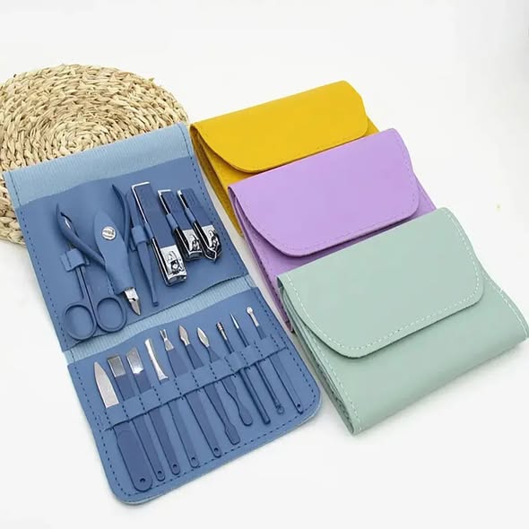 🧰 16pcs Stainless Steel Nail Cutter Tool Set – Pedicure (Nail Clippers)