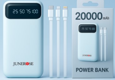 JUNEROSE 20,000mAh Power Bank